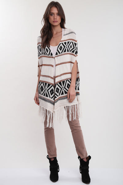 Benson Open Front Poncho in Evening Indulgence'LAST ONE'
