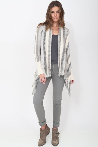 Fifi Fringe Sweater in Mooncrest