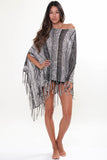 Moon Child Sheer Poncho in Overcast