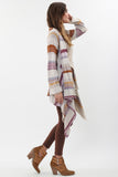 Naples Wrap Sweater in Earth Tones