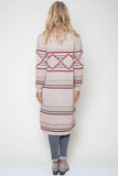 Vance Longline Knit Sweater in Sand City