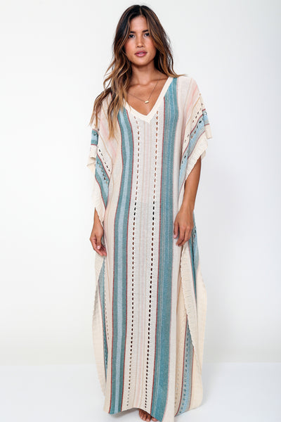 Katya Caftan in Peach Kiss Extra Long 'LAST ONE'