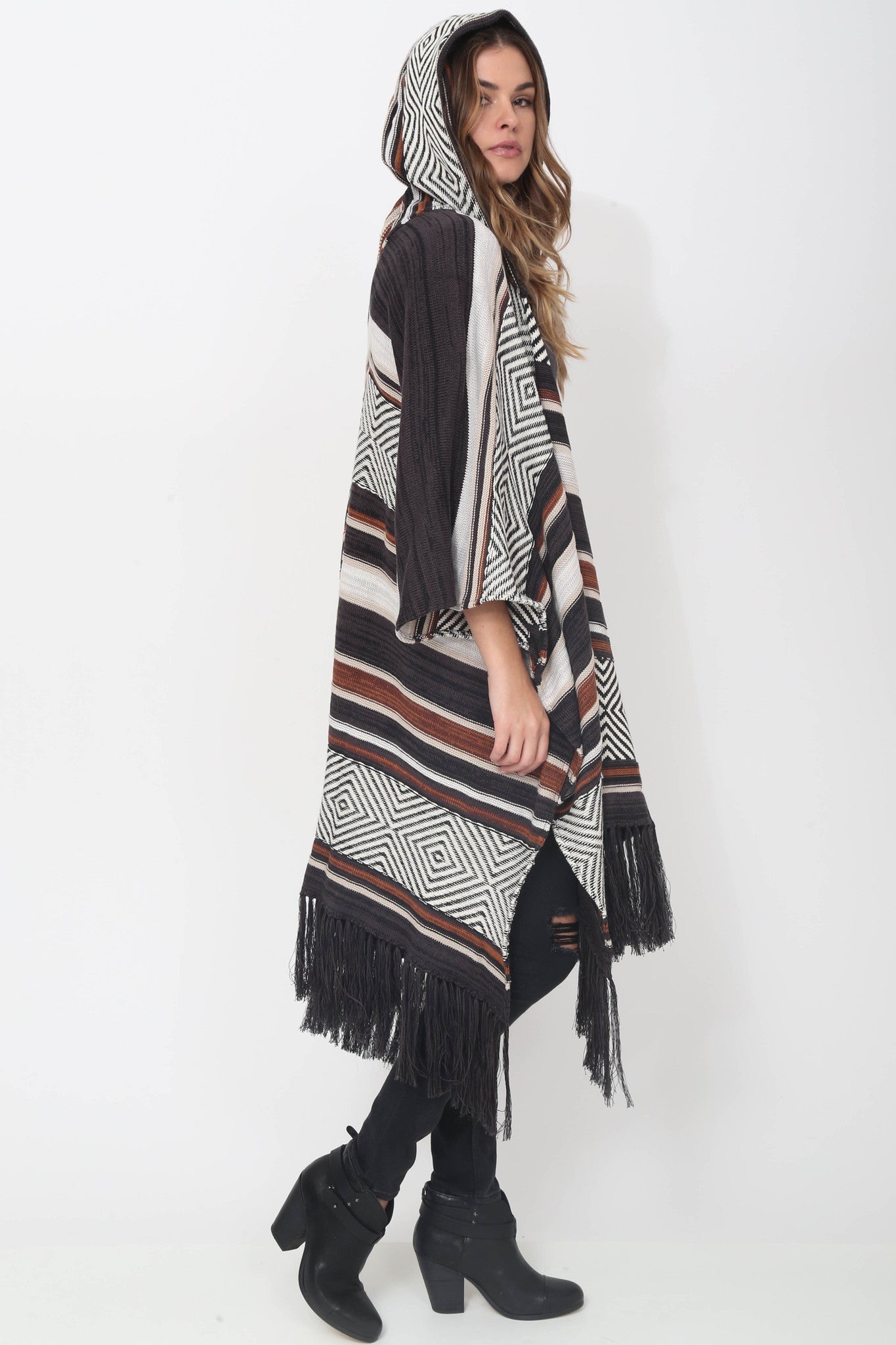 Alexis Hooded Kimono in Apache Leather Alexis Hooded Kimono in Apache Leather