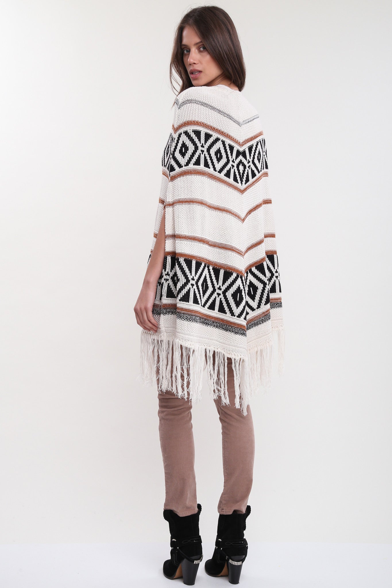 Benson Open Front Poncho in Evening Indulgence'LAST ONE