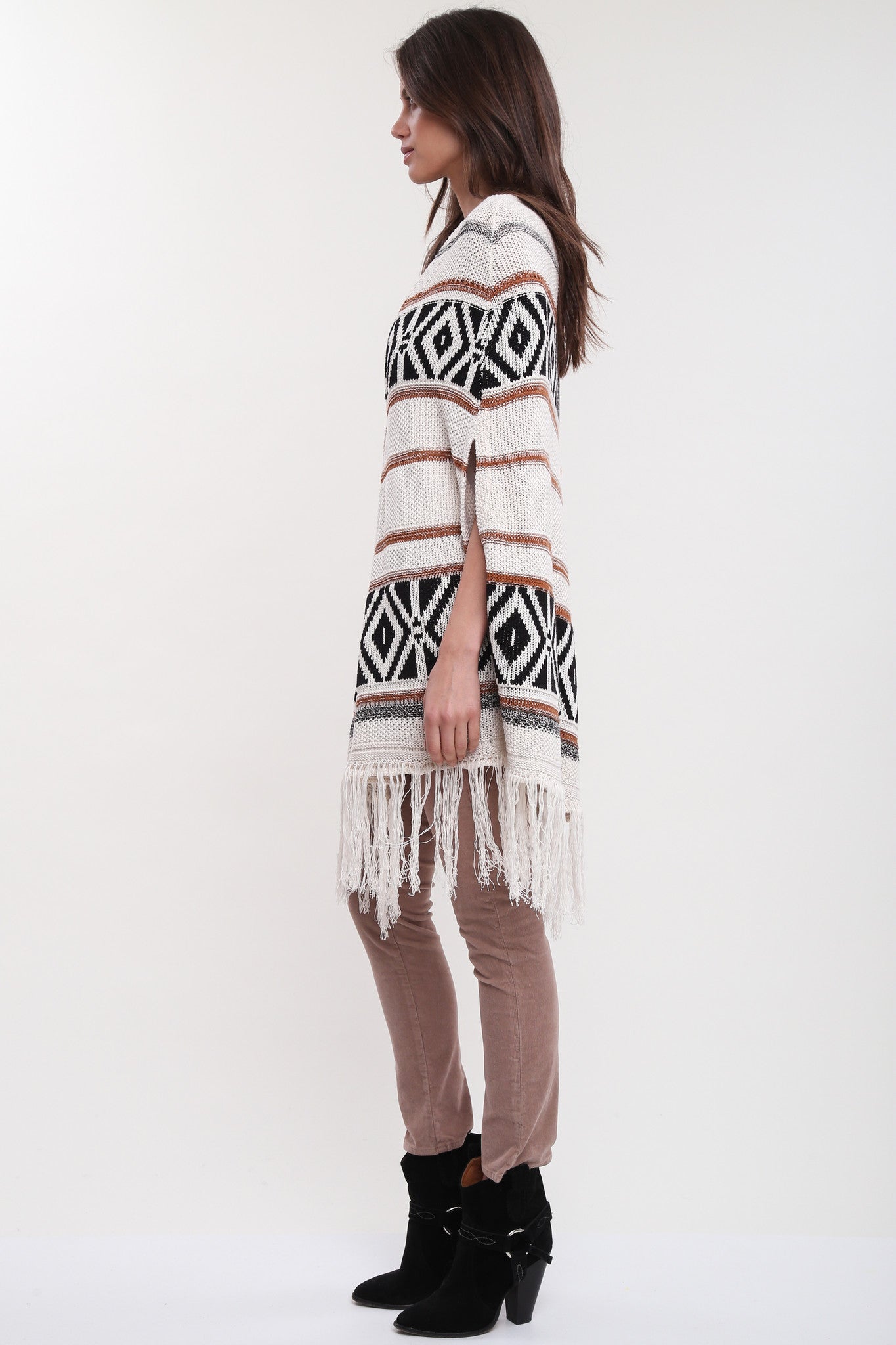 Benson Open Front Poncho in Evening Indulgence'LAST ONE