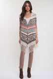 Benson Open Front Poncho in Vintage Vogue