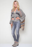 Candise Poncho in Brown Sugar