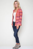 Desirea Belted Cardigan In Coral Rock