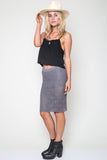 Freyja Skirt in Grey Iron