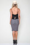 Freyja Skirt in Grey Iron