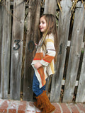 Lil Goddis Naples wrap sweater in Savannah Sun