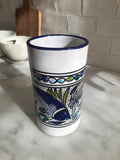 Vintage Greek Fish Ceramic Vase