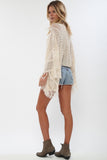 Island Gypsy Sheer Knit Top in Linen