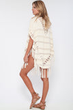 Island Life Fringe Poncho in Wild Fawn