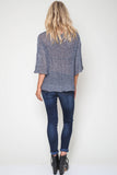 Jagger Semi-Sheer Pullover in Oceanic Mix