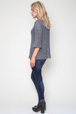 Jagger Semi-Sheer Pullover in Oceanic Mix