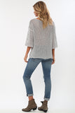 Jagger Semi-Sheer Pullover in Pale Smoke