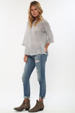 Jagger Semi-Sheer Pullover in Pale Smoke