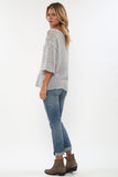 Jagger Semi-Sheer Pullover in Pale Smoke