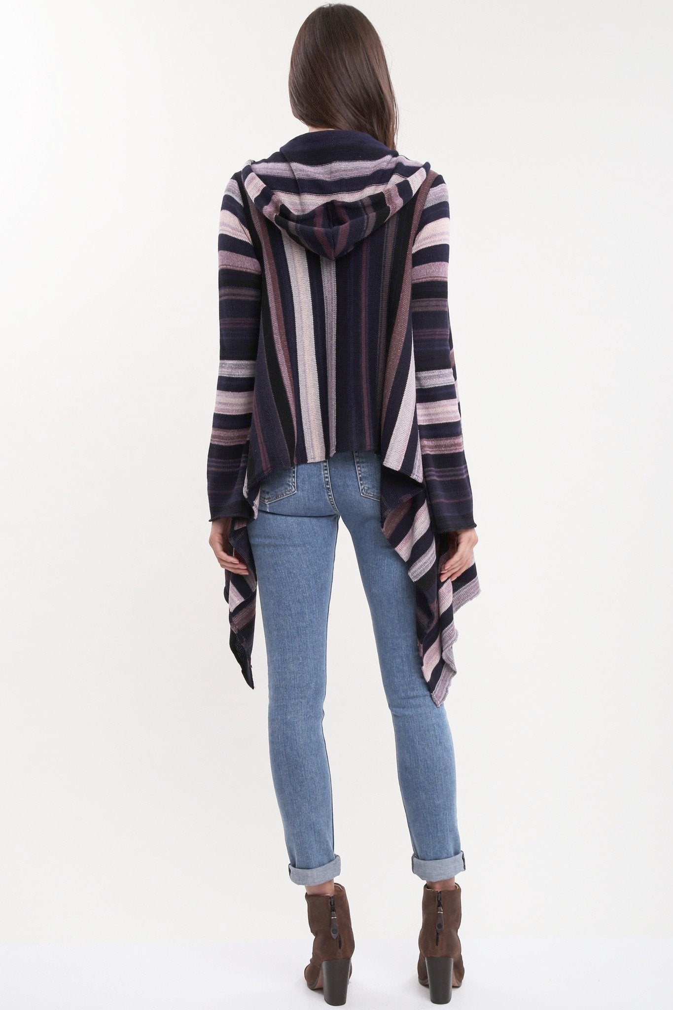 Hooded sales wrap sweater