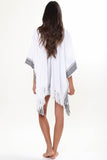 Levi Hand Loomed Kimono in Black Canvas