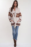 Leyton Fringe Cardigan in Tahitian Breeze