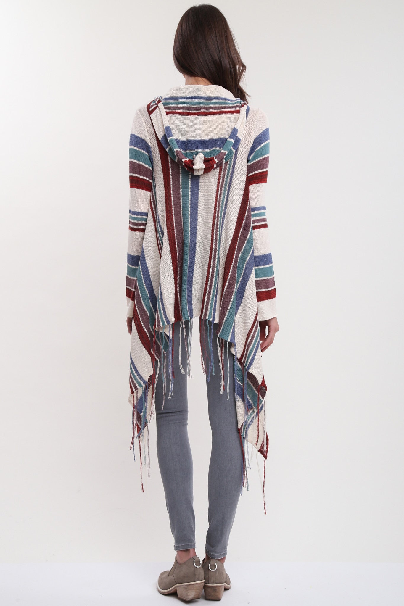 Hooded deals wrap sweater