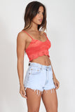 Lulu Crop Top in Flame 'LAST ONE'