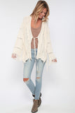 Maverick Fringe Sweater in Oatmeal