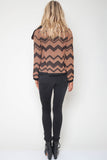 Malik Chevron Knit Jacket in Fairmont