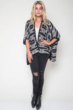 Mia Reversible Kimono in Noir