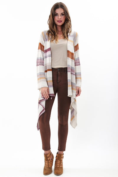 Naples Wrap Sweater in Earth Tones
