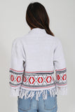 Poppy Fringe Cardigan in Brighton'LAST ONE'