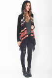 Phoebe Hooded Fringe Sweater in Montana