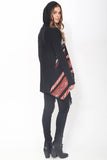 Phoebe Hooded Fringe Sweater in Montana