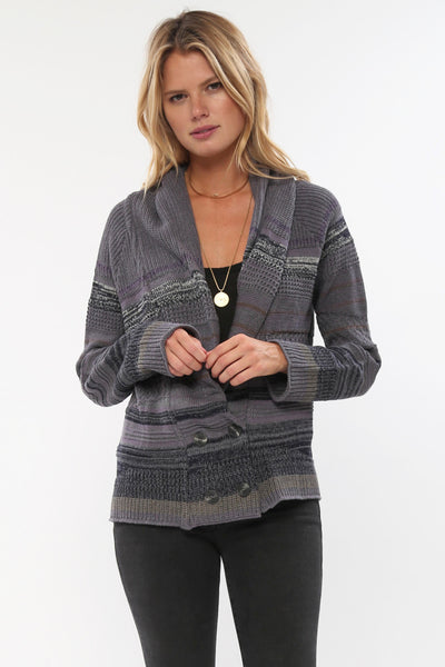Shelton Double Breasted Cardigan in Fox Hound'LAST ONE IN EACH SIZE'
