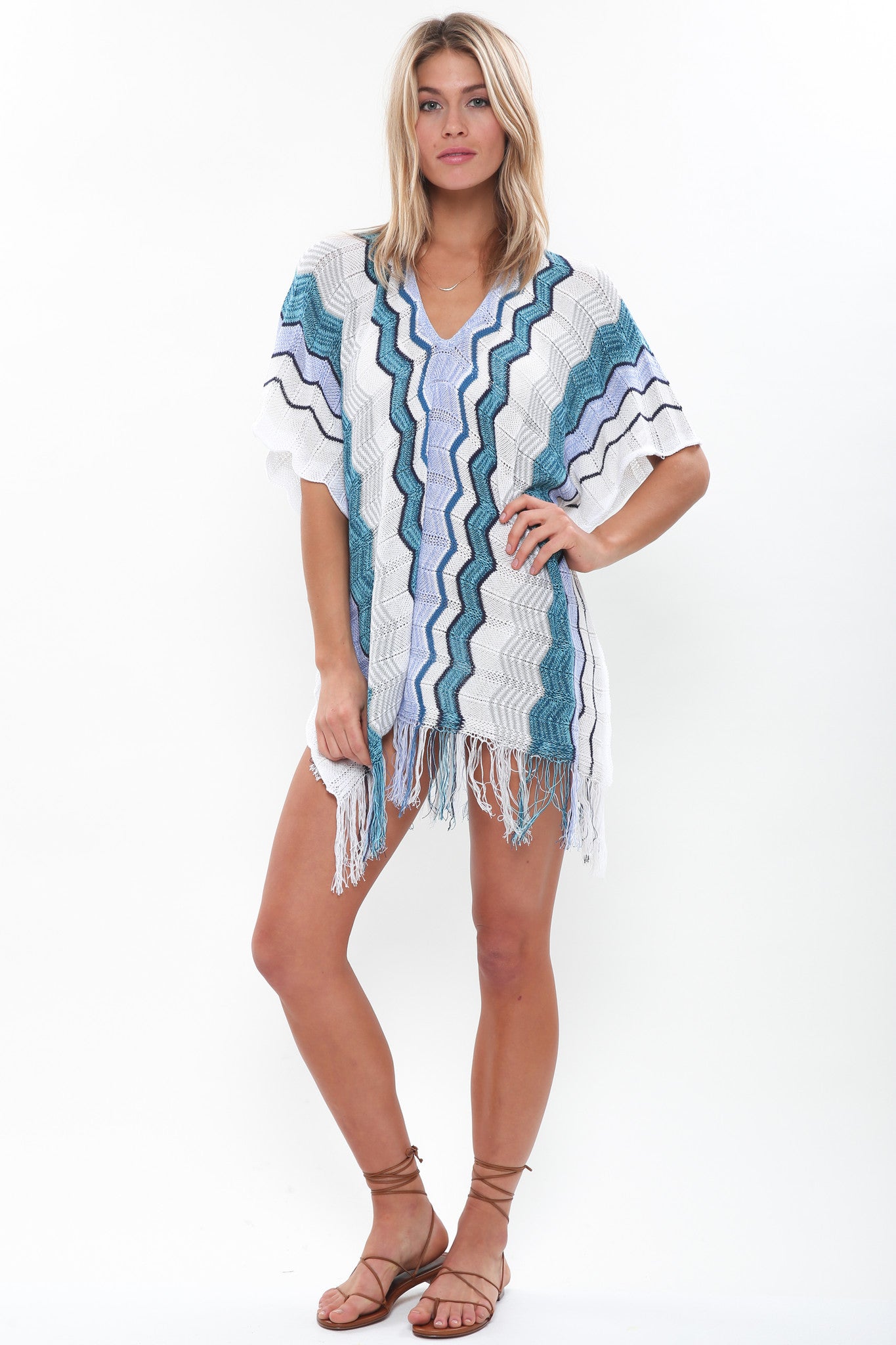 Boho Voyager Sun & Earth Poncho
