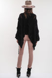 Ziggy Fringe Kimono in Black