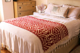 Aztec Throw in Teracotta 'LAST ONE'